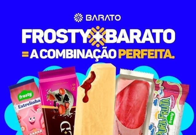 Sorvetes Frosty - Picolés ou Potes de sorvetes Frosty a partir de R$1,50