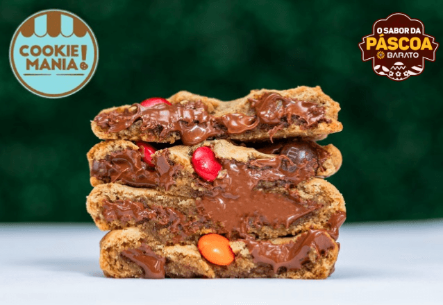 Cookie Mania - Cookie em 7 opções de sabores, por apenas R$4,99!