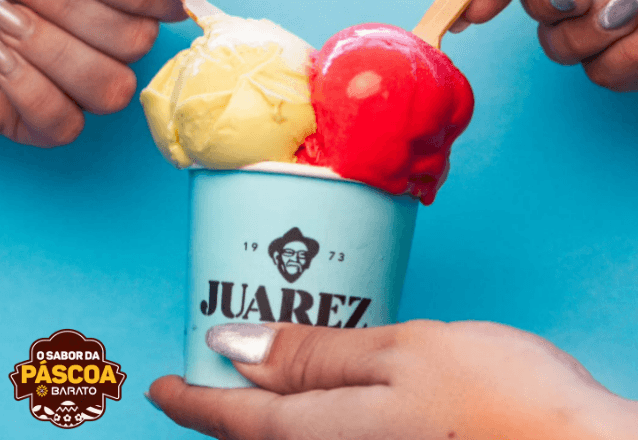 Juarez Sorveteria - 01 Sorvete 01 simples de qualquer sabor, por apenas R$7,99!